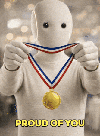NEO celebrating congratulations
